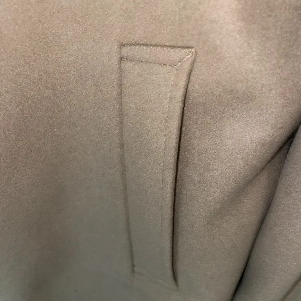 Banana Republic Men’s Brown Italian Wool XXLT Trench Coat Italian Melton Wool